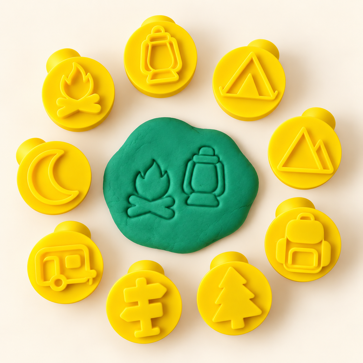 Camping Play-Doh Stamp Set