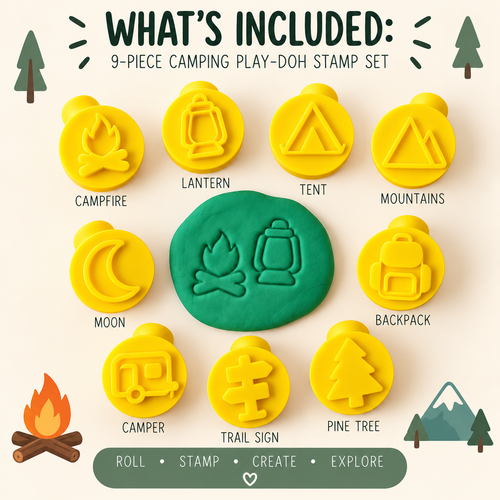 Camping Play-Doh Stamp Set