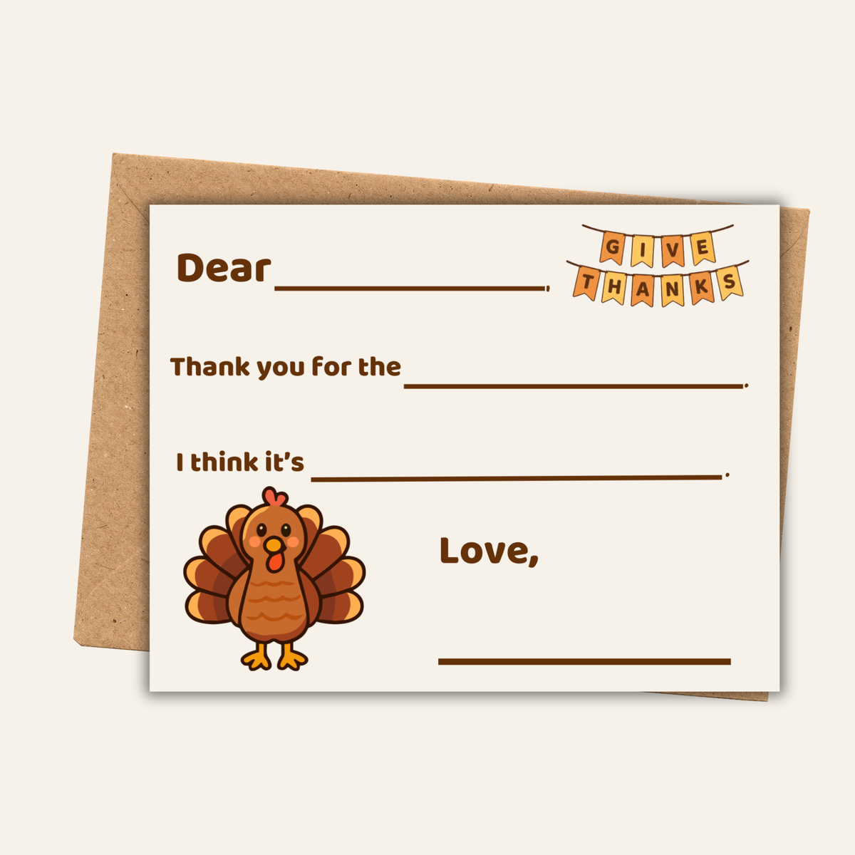 Thanksgiving Thank You Card
