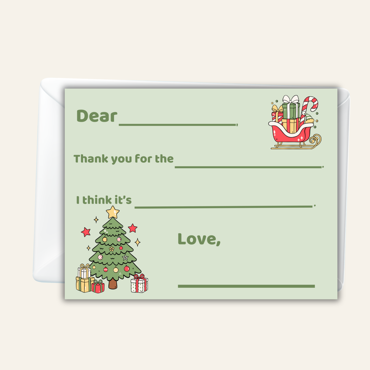 Christmas Thank You Cards